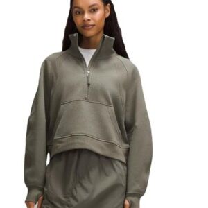 NWT lululemon 1/2 zip funnel neck